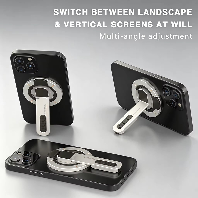 Phone Accessories Vendor - Doppelseitiger magnetischer Fingerringhalter, drehbarer Handy-Ständer, multifunktionaler