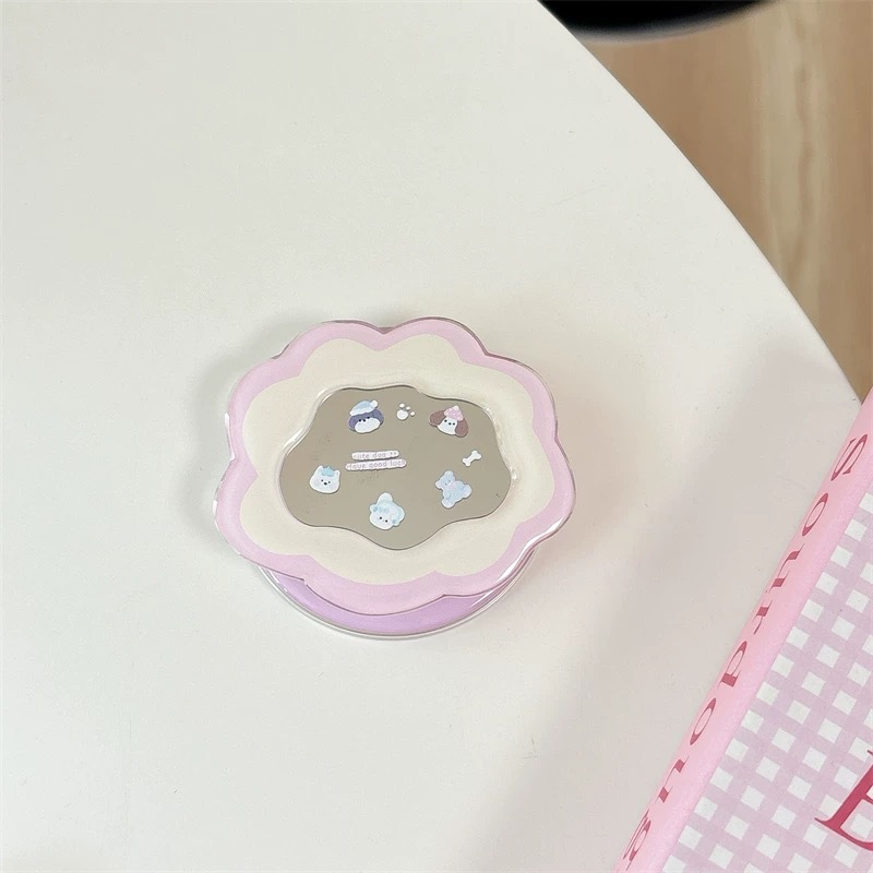 Pop Socket Grip - Kawaii Ins Mirror Pop Socket Teleskopischer