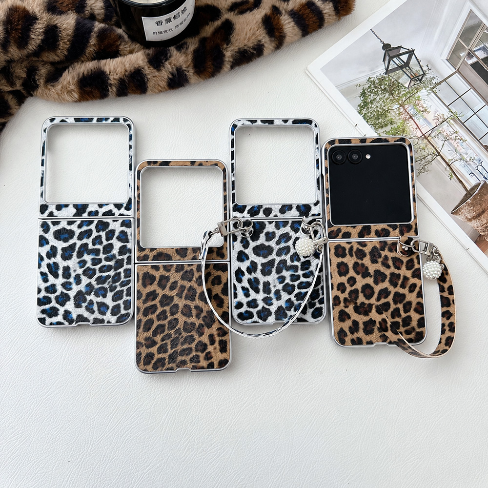 Phone Accessories Men - Leopardenmuster Klappbare Handyhülle für Motorola Razr