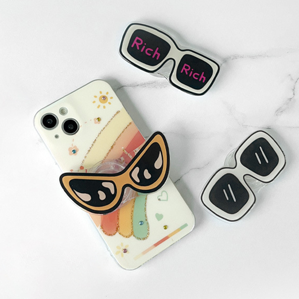 Phone Accessories Vendor - Niedlicher Cartoon-Handyhalter im coolen Stil, Griptok-Halterung