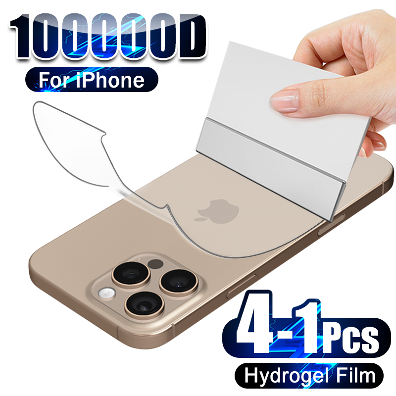Phone Accessories Unique - 4-1Pcs Zurück Hydrogel Film Für iPhone