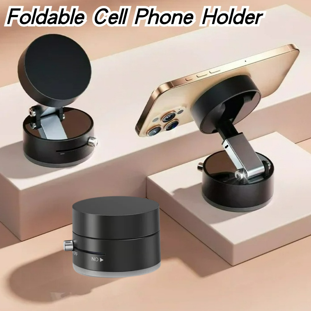 Quirky Phone Accessories - Hochleistungs-Magnet-Vakuumhalter, faltbar, universeller Telefonständer für Auto,