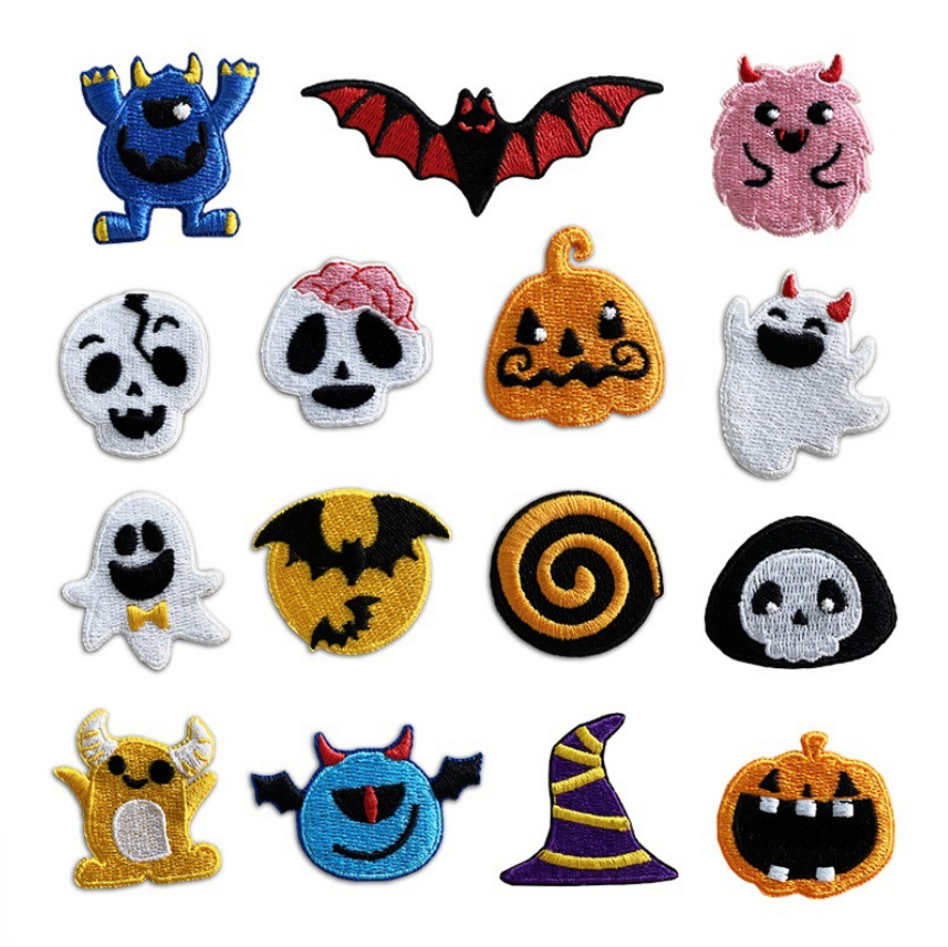 Phone Accessories Pictures - 10 Stück zum Aufbügeln, für Halloween,