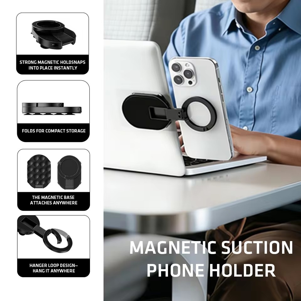 Quirky Phone Accessories - MA39 Magnetischer Faltbarer Handyständer Universal 360°