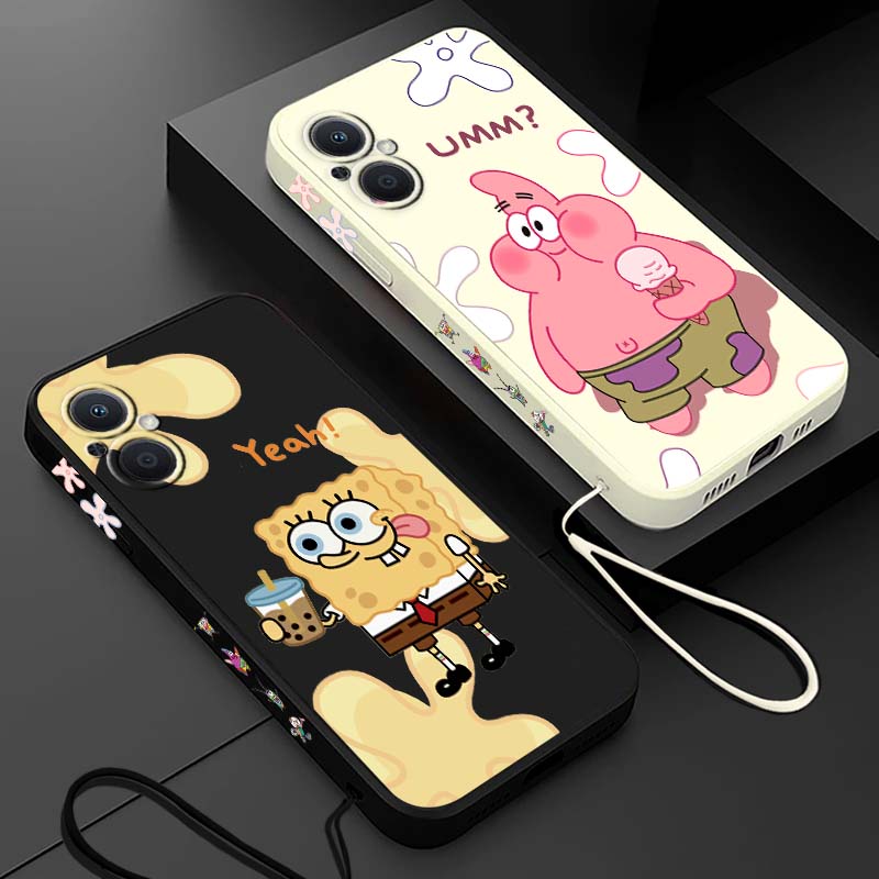 Oppo Reno 12 - Lustige SpongeBob Schwammkopf Handyhülle für OPPO