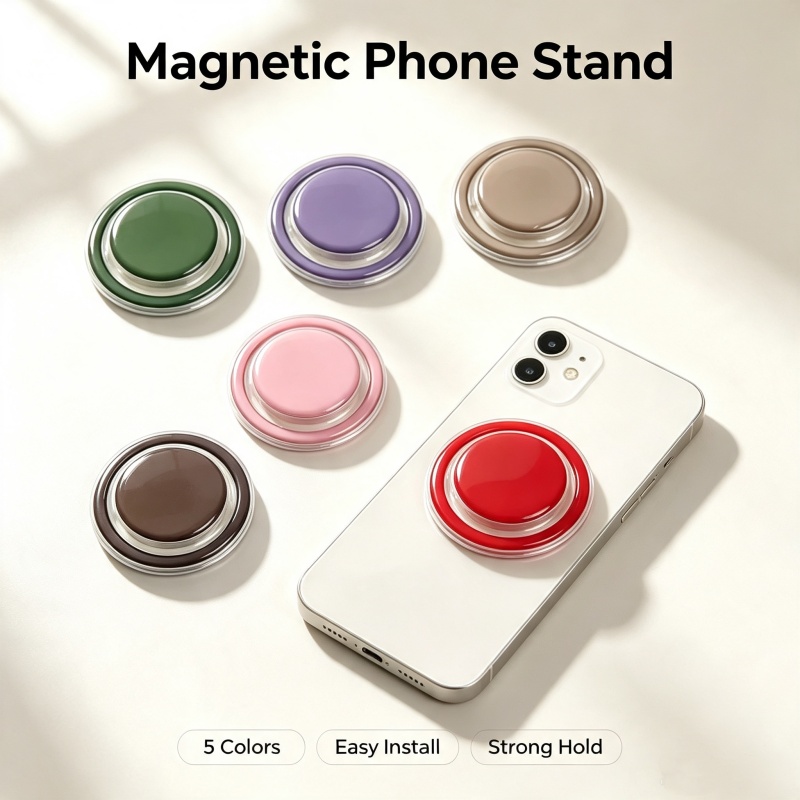 Phone Accessories Vendor - Magnetischer Faltbarer Handygriff-Halter mit Tasche für