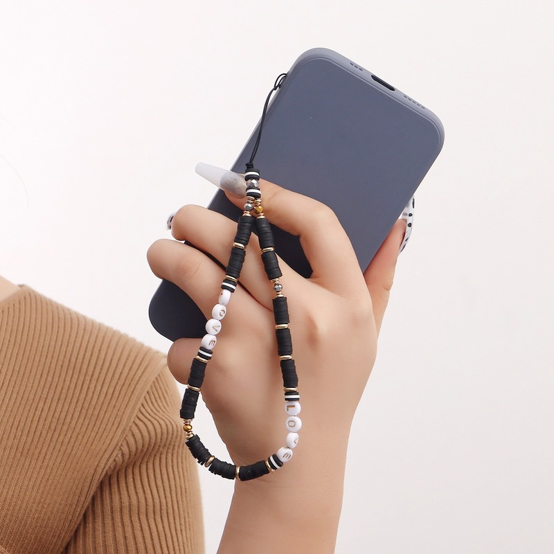 Phone Accessories Pictures - Modische Teufelsauge-Handykette für Frauen, Acryl-Liebesperlen-Handyschlaufe, Zubehör