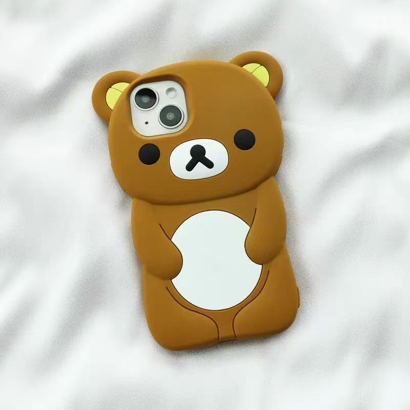 Phone Accessories Unique - Rilakkuma Silikon Handyhülle Niedliche Cartoon Vollschutz