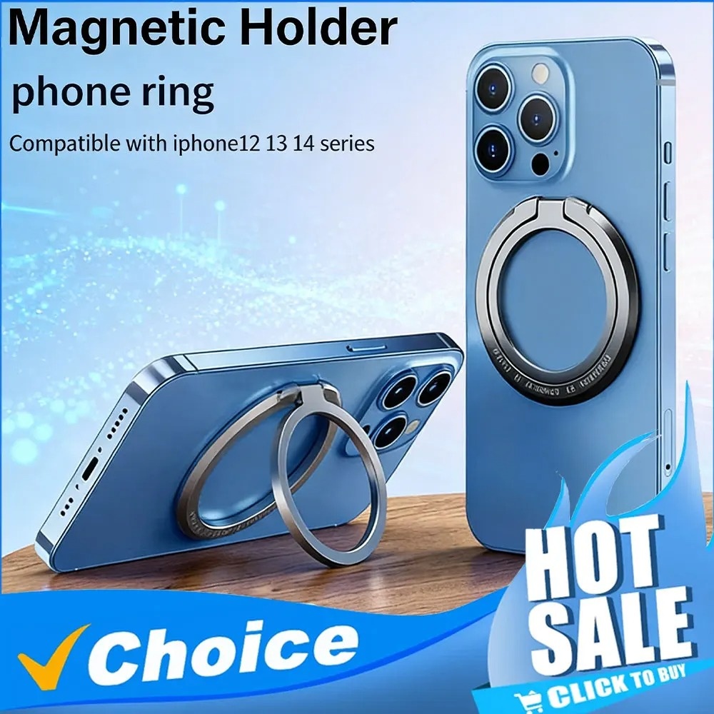 Phone Accessories Vendor - Magnetischer Telefonringhalter, abnehmbarer Fingergriff, 360-Grad-Ständer °
