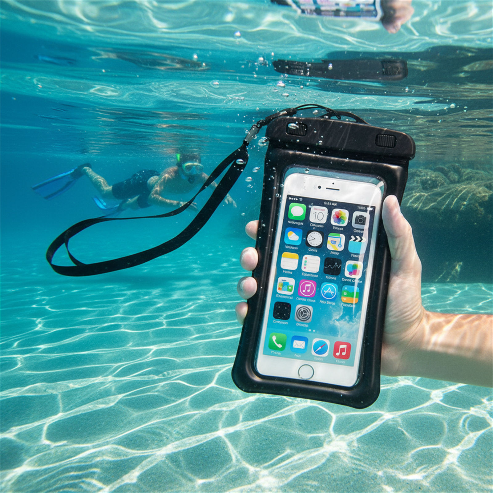 Blau-Schwarze Wasserdichte Han – Phone Accessories Organizer Bewertung und Preis