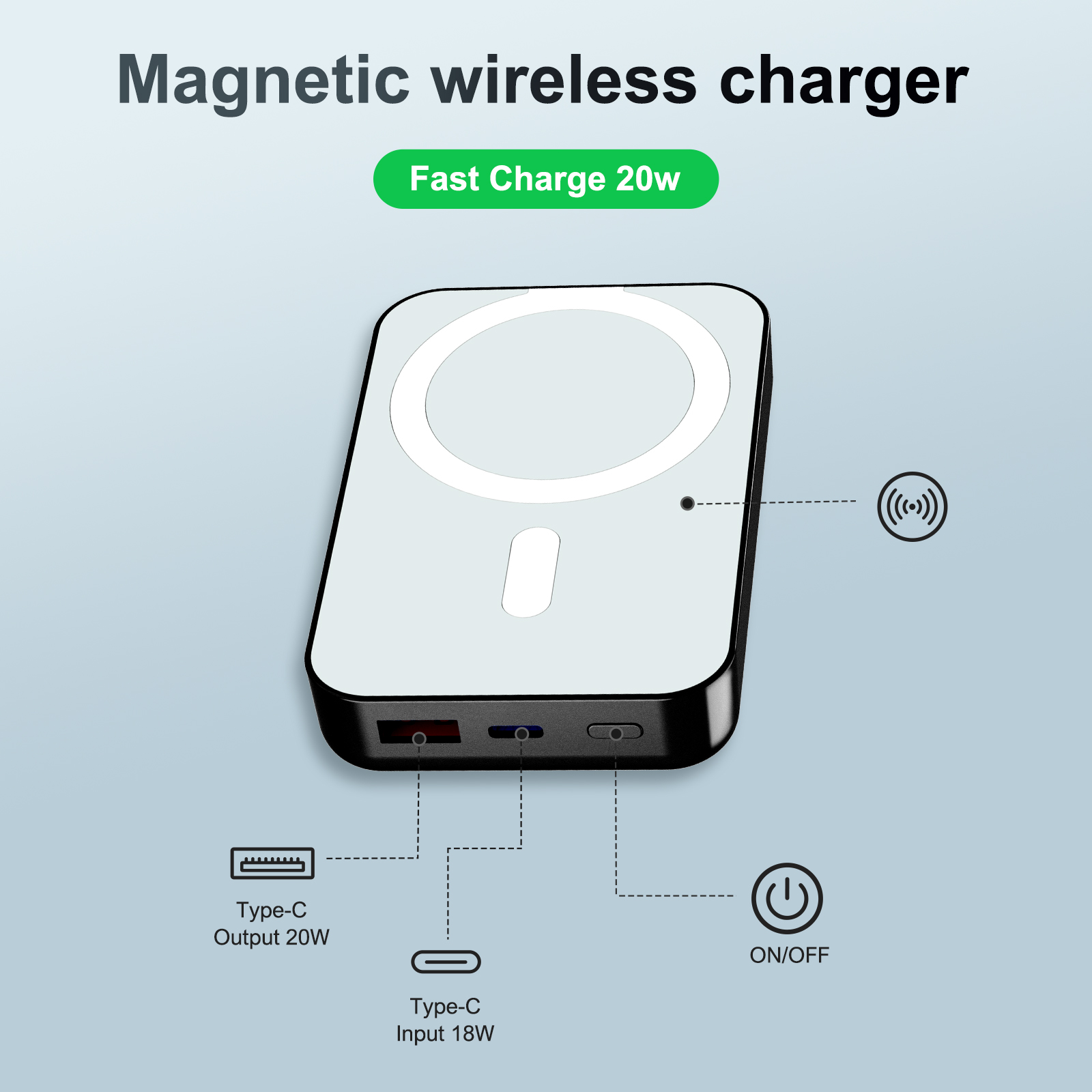 Magnetisches kabelloses tragba – Phone Accessories Wholesale Bewertung und Preis