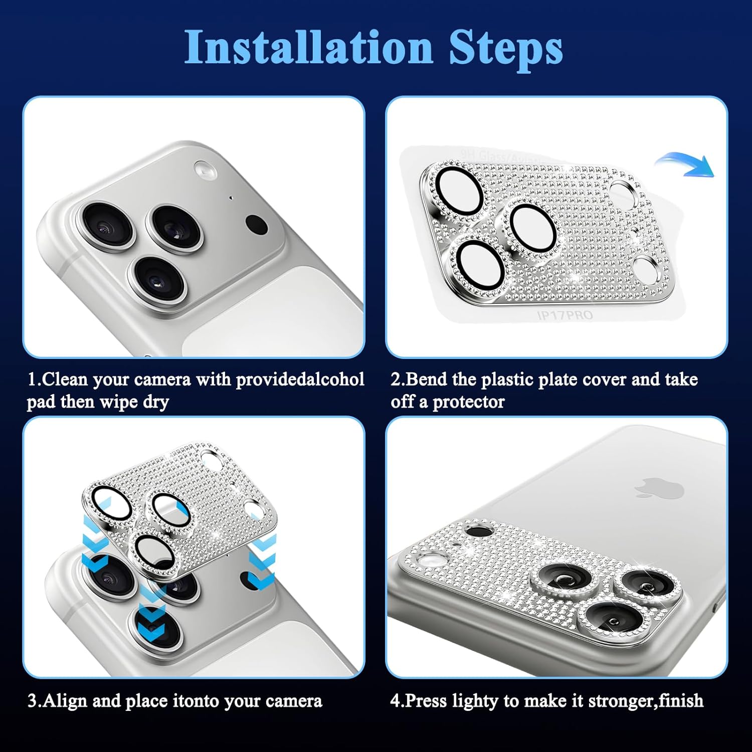 Glitzer-Diamant-Kameraobjektiv – Phone Accessories Unique Bewertung und Preis