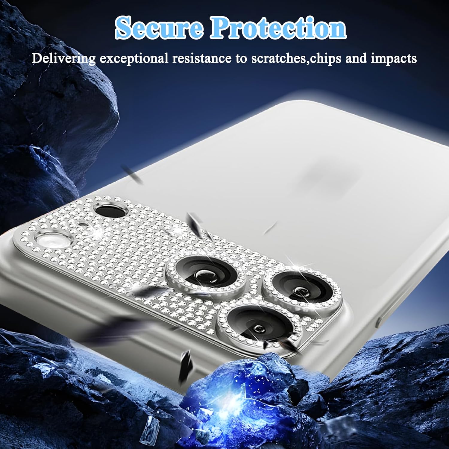 Glitzer-Diamant-Kameraobjektiv – Phone Accessories Unique Bewertung und Preis