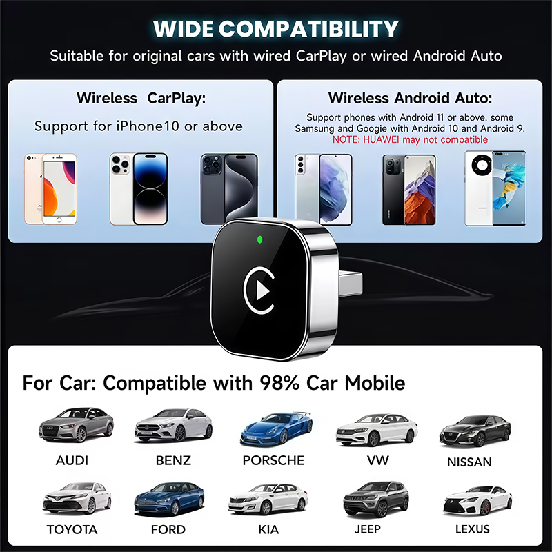 2-in-1 Wireless CarPlay Adapte – Phone Accessories Unique Bewertung und Preis