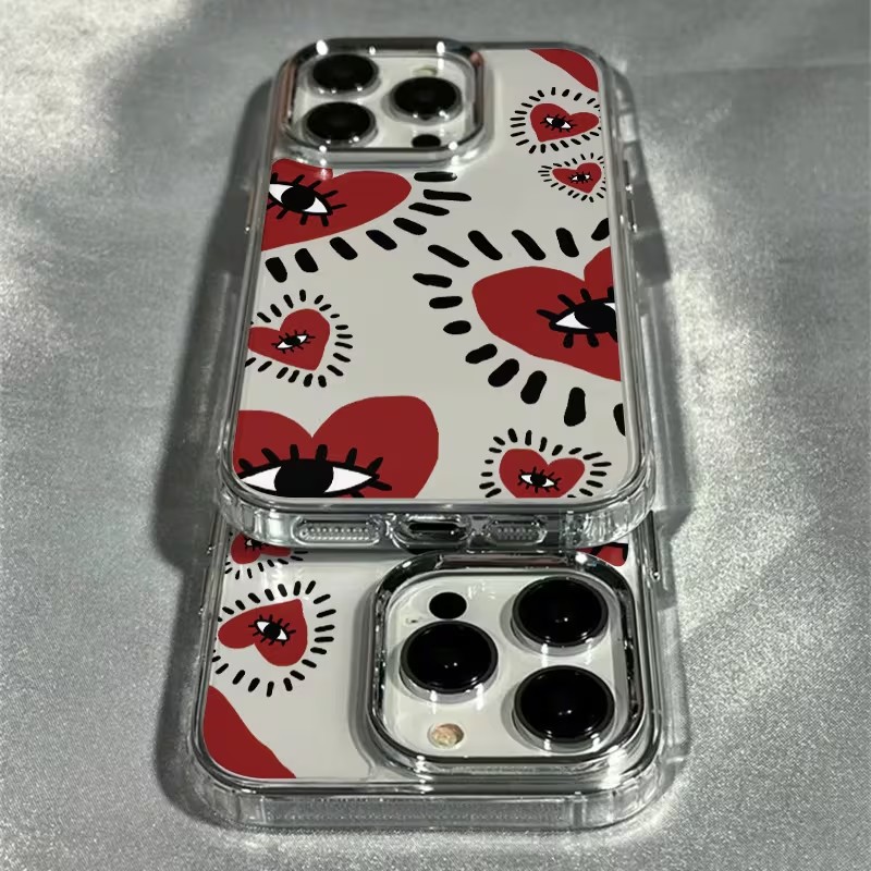 Einzigartige rote Herz-Augen-R – Phone Accessories Unique Bewertung und Preis