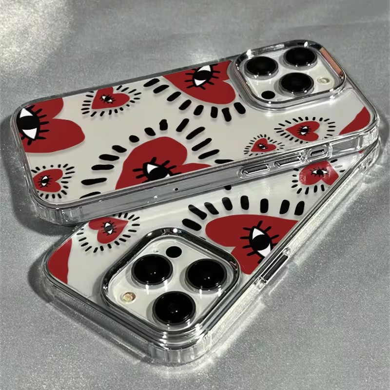 Einzigartige rote Herz-Augen-R – Phone Accessories Unique Bewertung und Preis