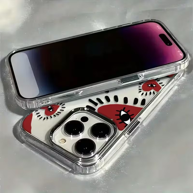 Einzigartige rote Herz-Augen-R – Phone Accessories Unique Bewertung und Preis